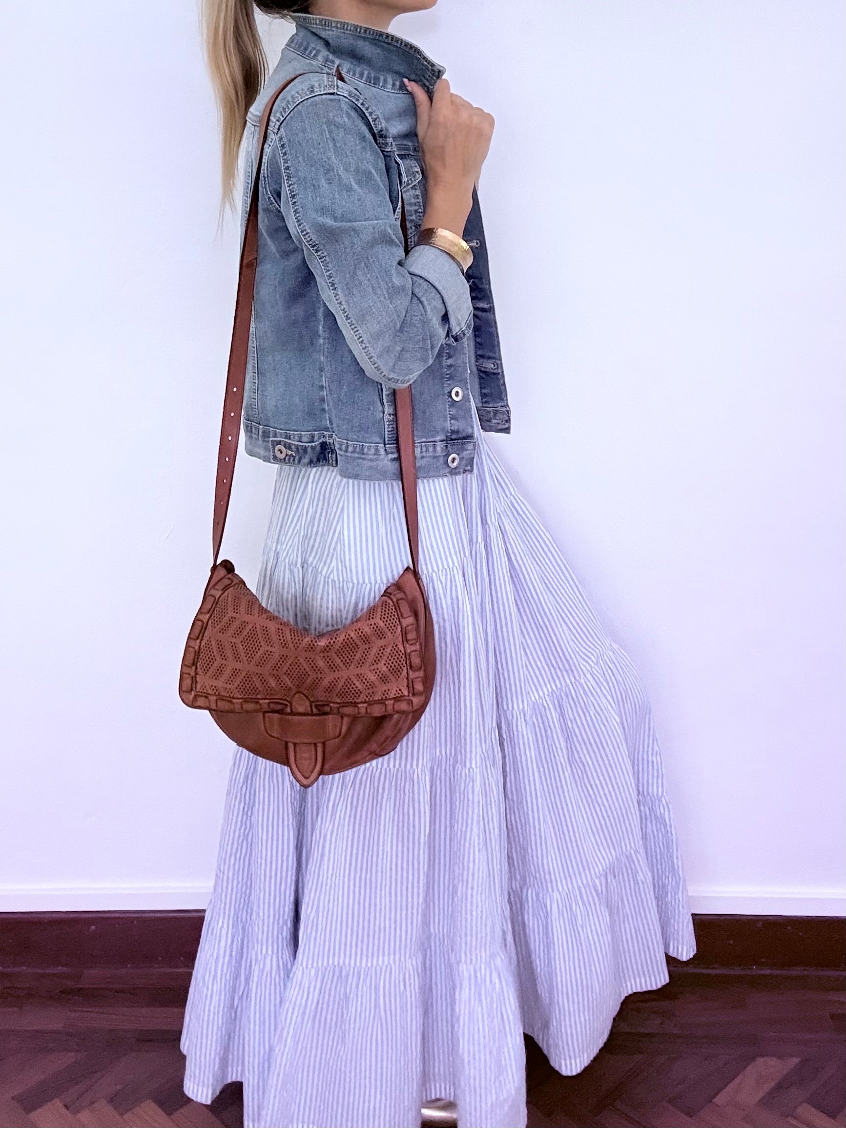 CROSS BODY ROCCO COGNAC BAG