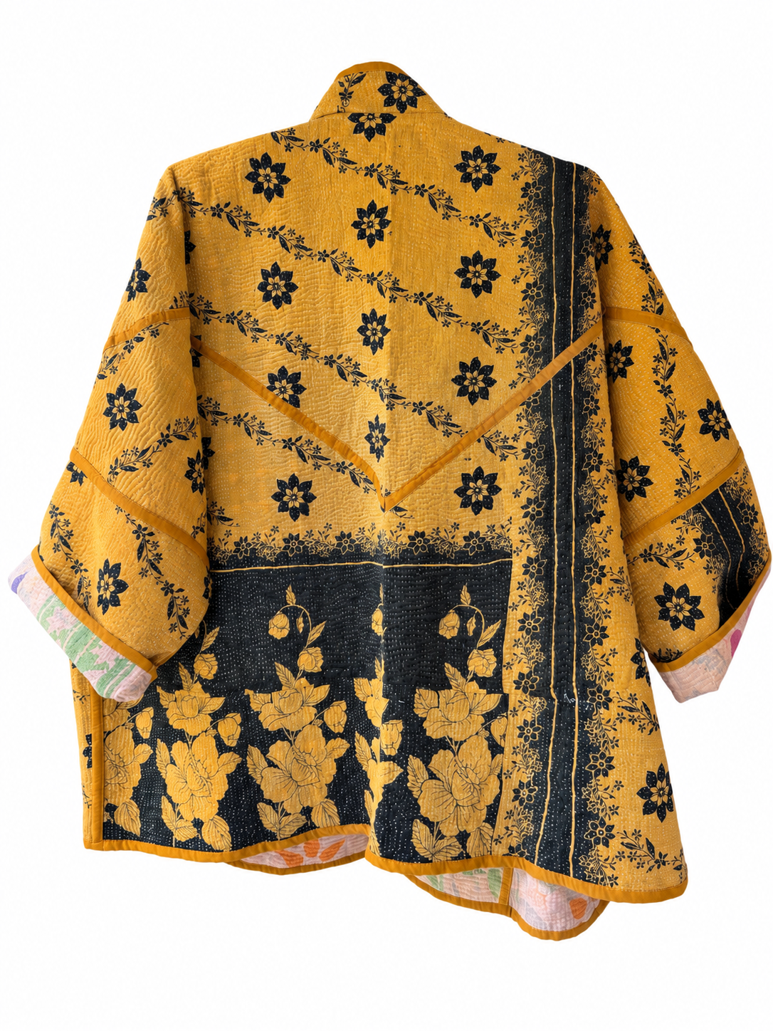 Vintage Kantha Kimono Jacket Design 14