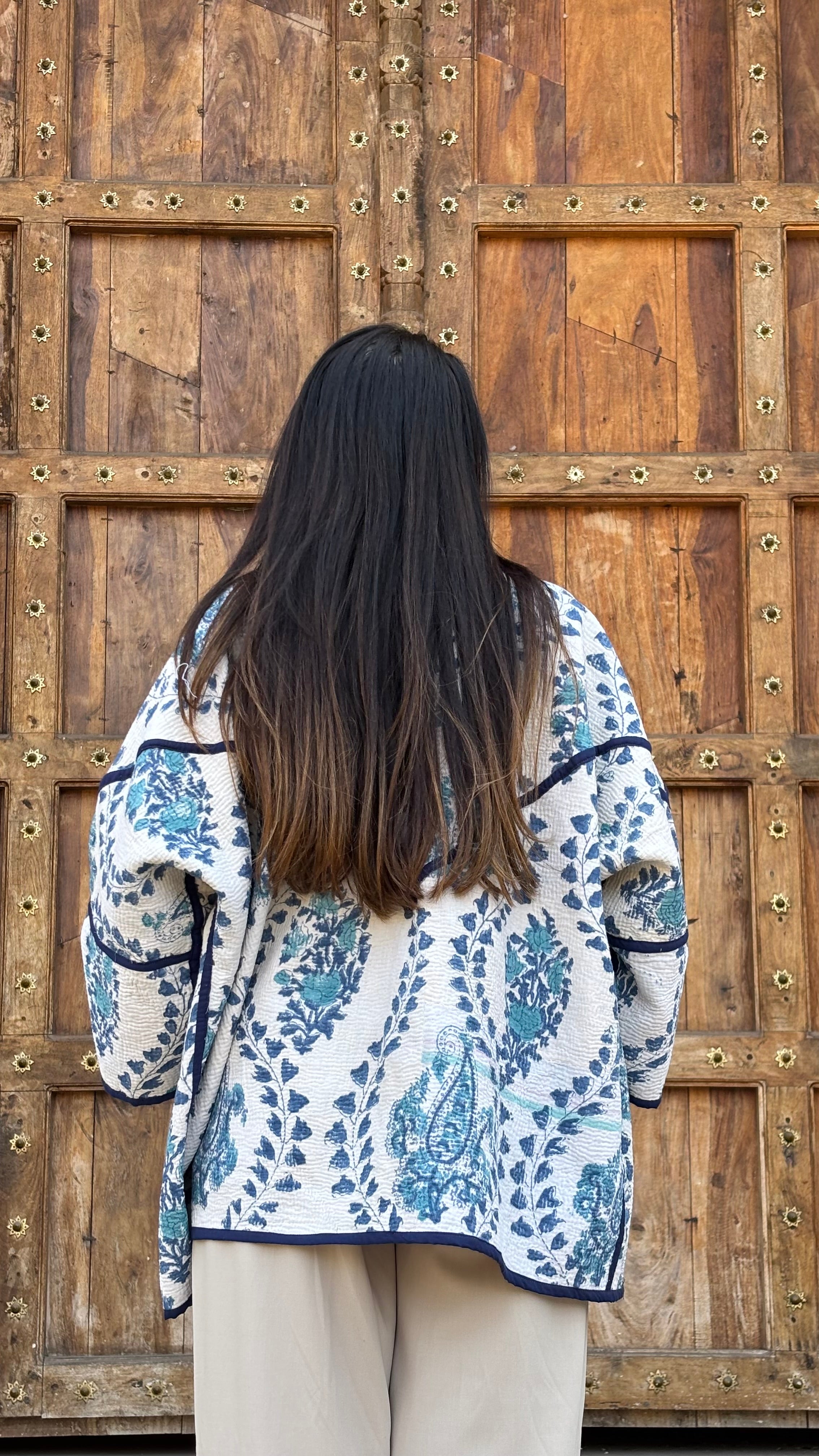 Vintage Kantha Kimono Jacket Design 10