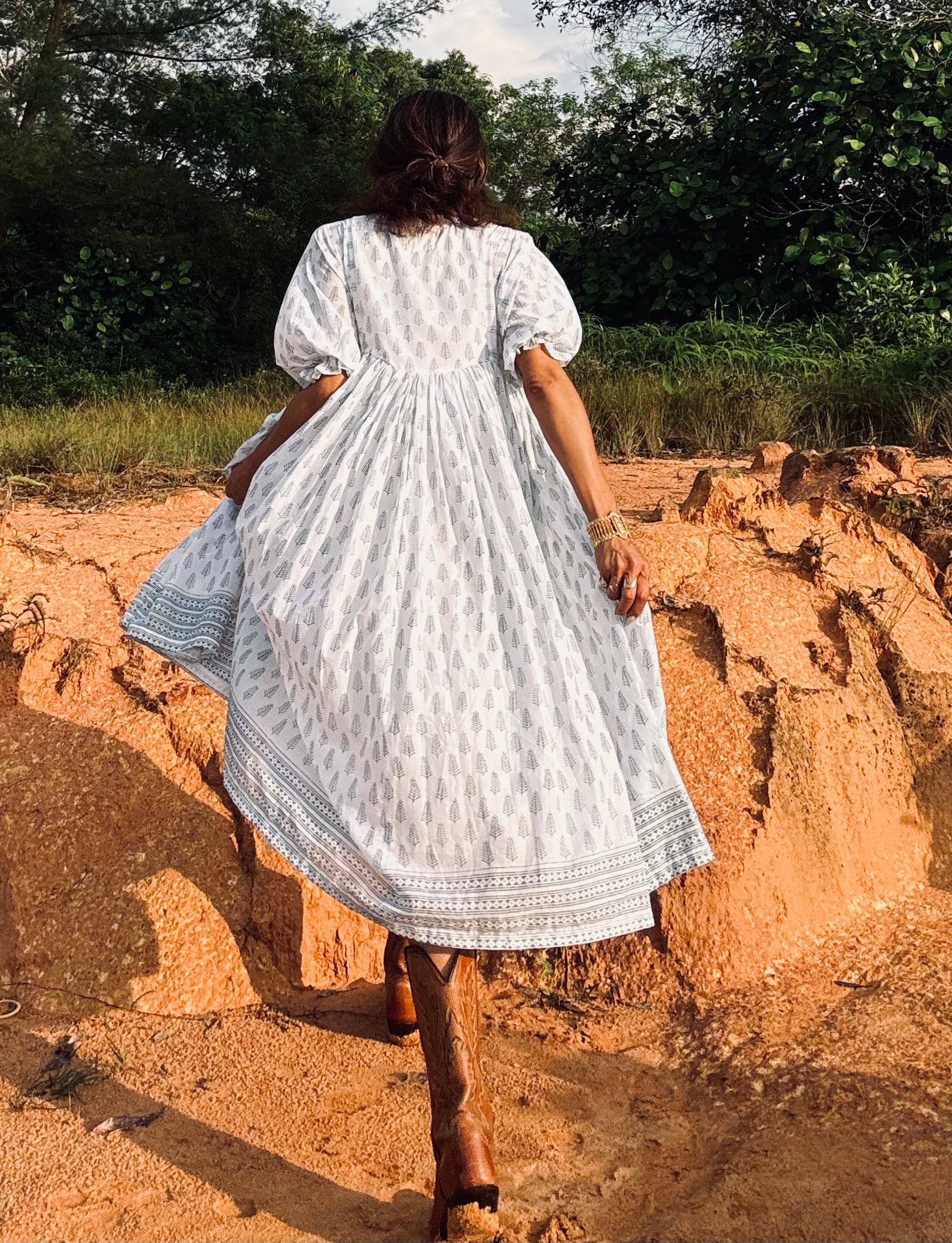 AMARA MIDI DRESS - FERN