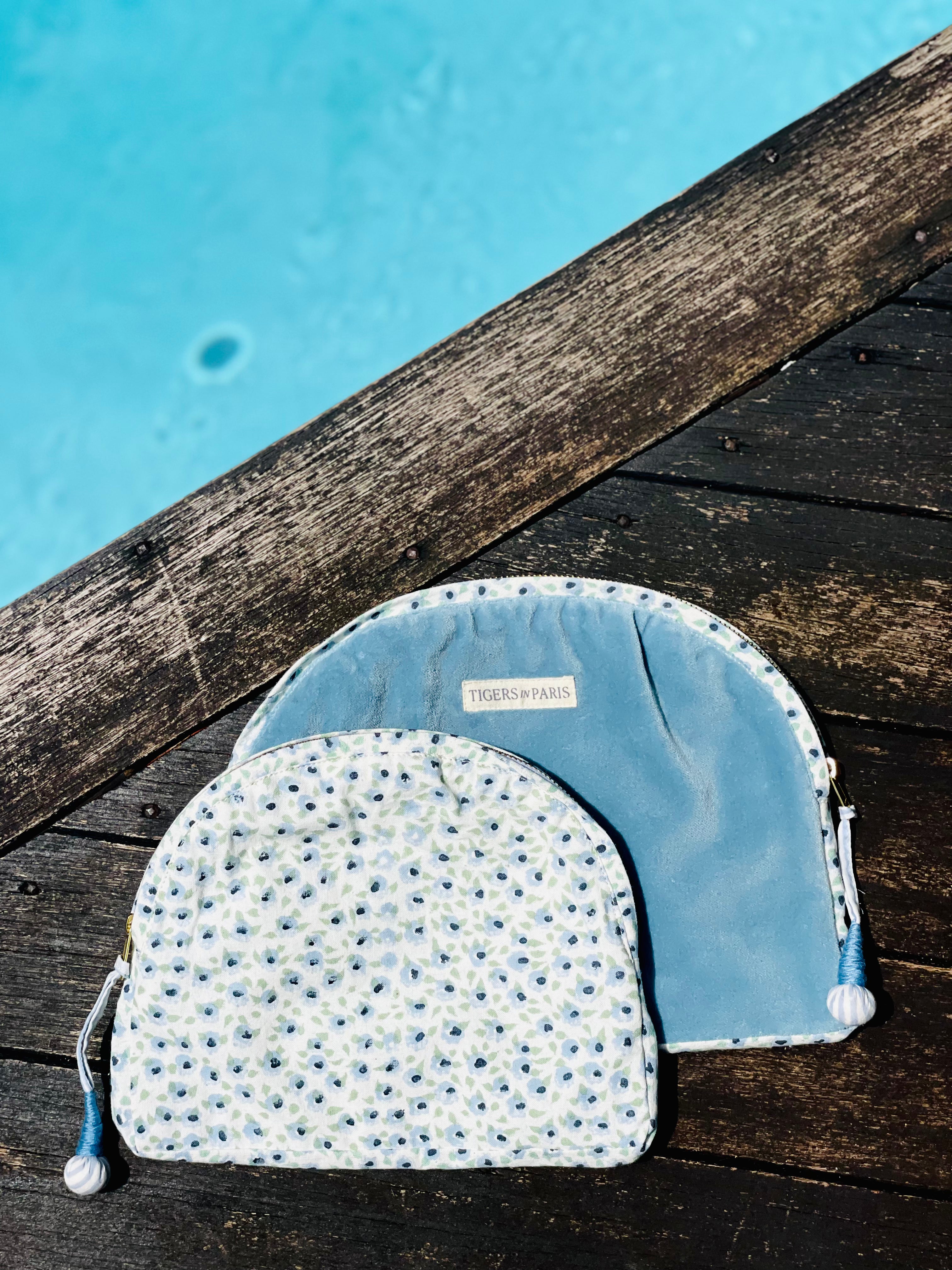 VELVET DITSY POUCH SET OF 2