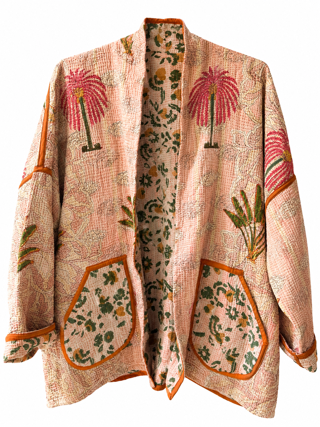 Vintage Kantha Jacket - The Palm