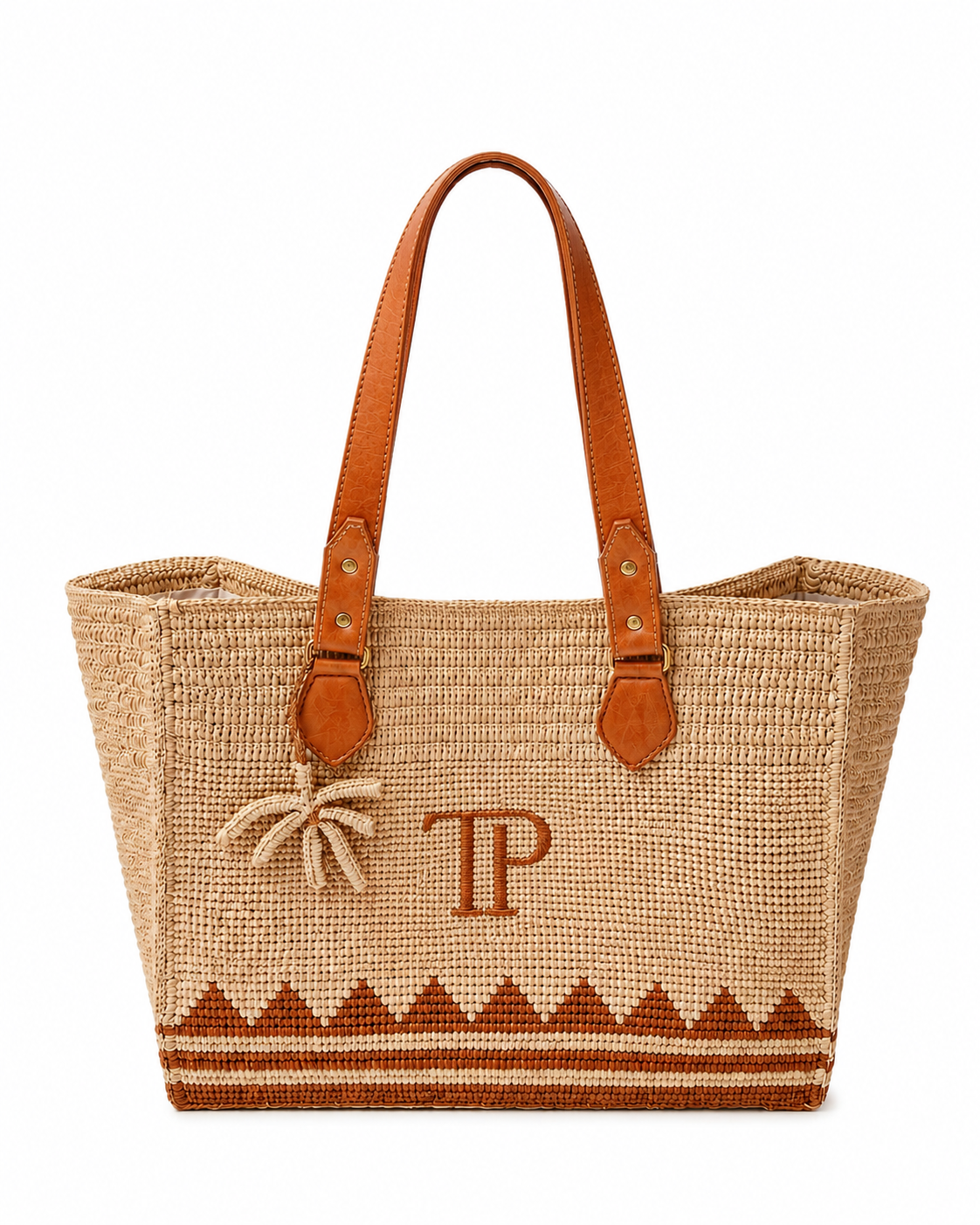 Nikoi Raffia Tote Earth