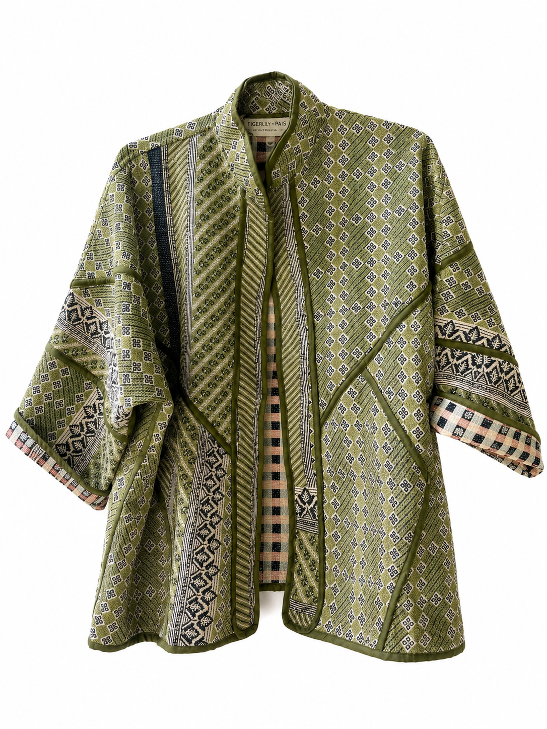 Vintage Kantha Jacket - Green