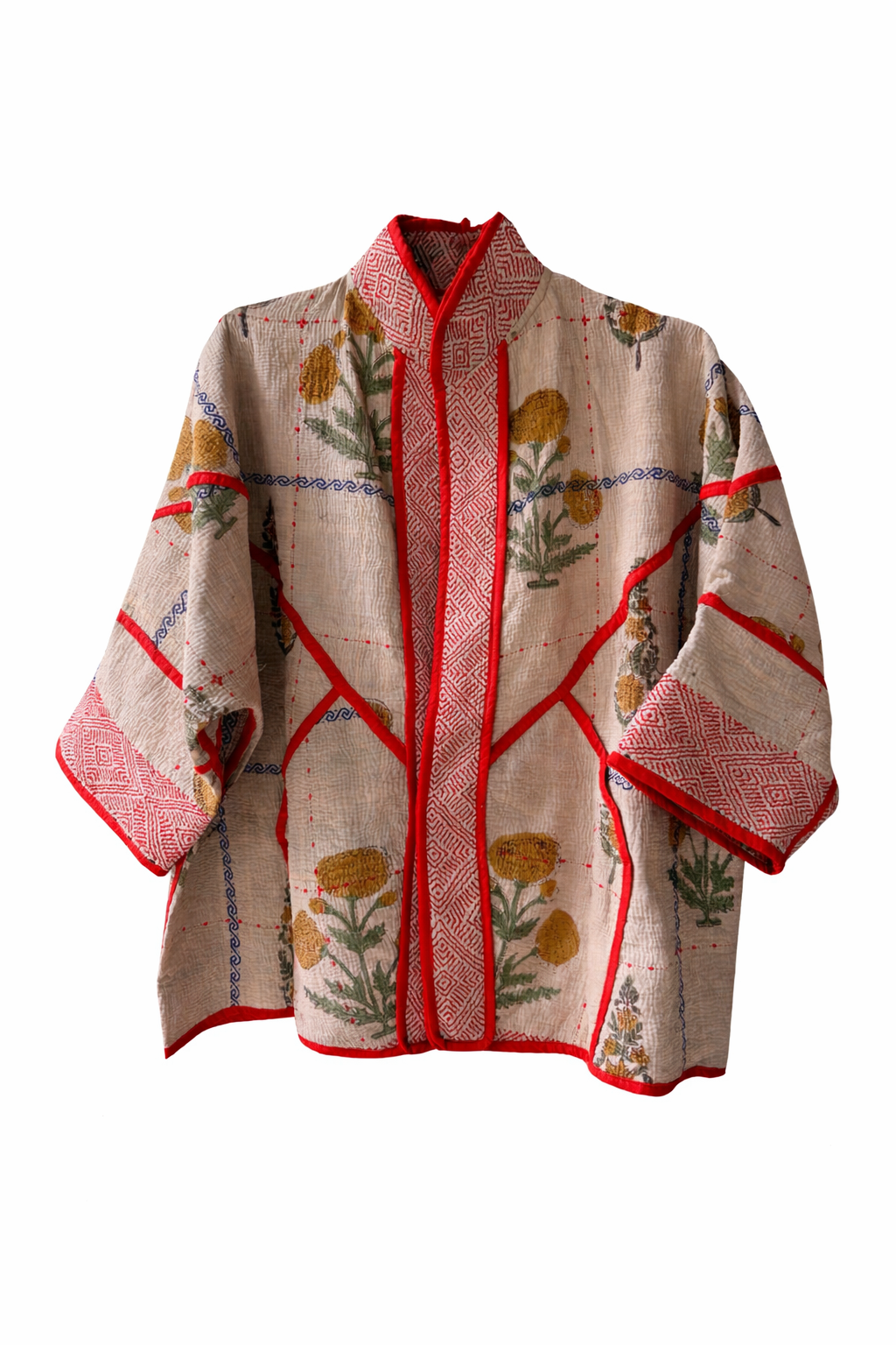 Vintage Kantha Kimono Jacket Design 12